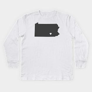 Pennsylvania Love Kids Long Sleeve T-Shirt